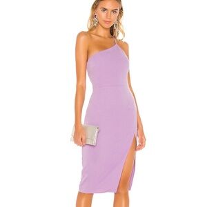 Lovers + Friends Lazo One Shoulder Midi Dress NWT